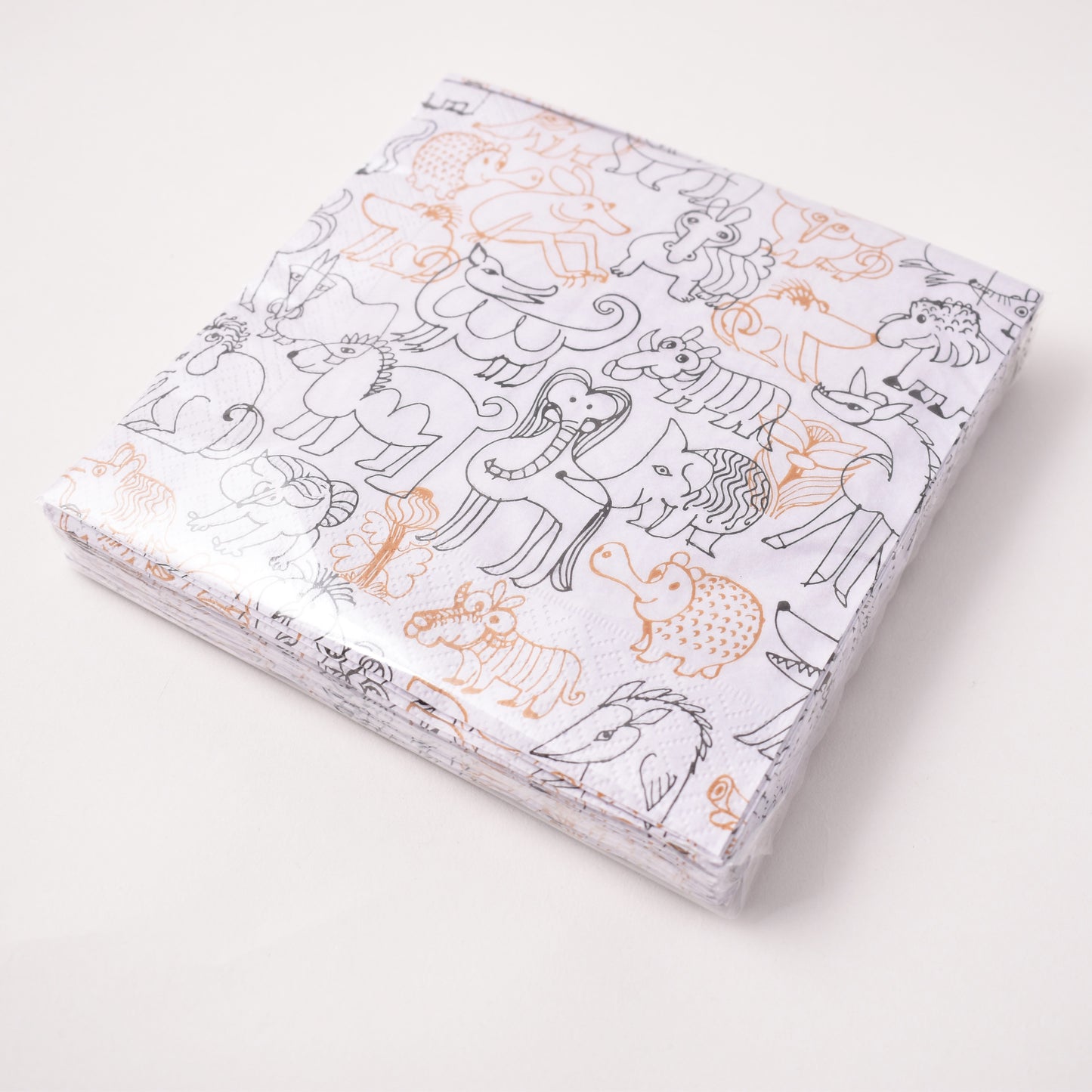 Servetter med Okända djur av Lisa Larson