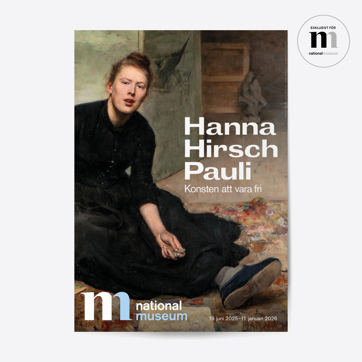 affisch från Nationalmuseums utställning Hanna Hirsch Pauli