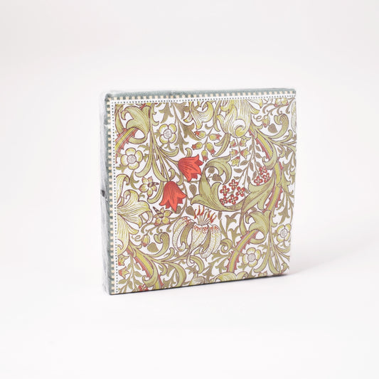 20 pappersservetter med motivet golden lily av william morris