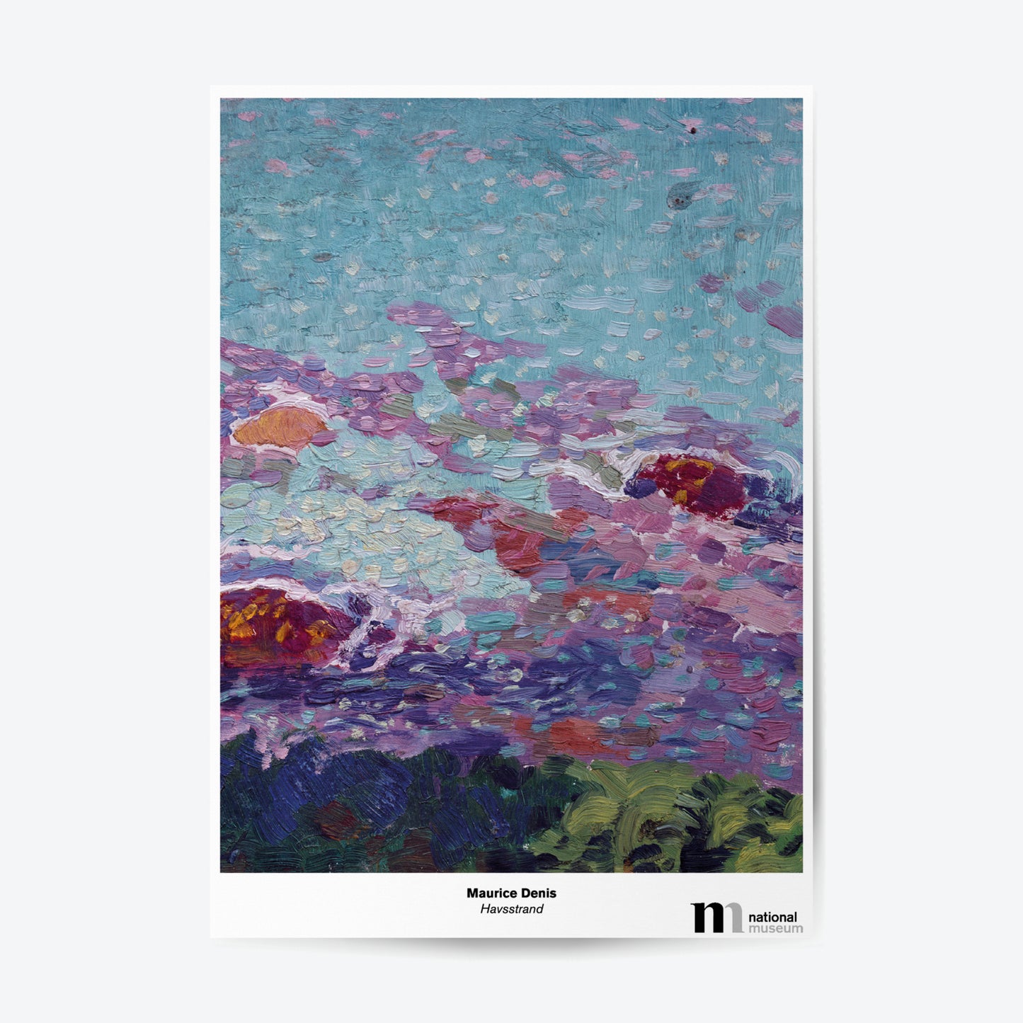 Poster med motiv av Maurice Denis målning Havsstrand