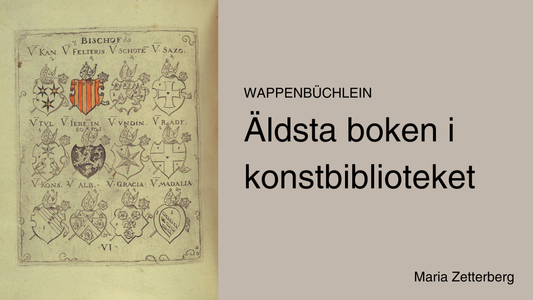 Wappenbüchlein – Äldsta boken i Konstbiblioteket