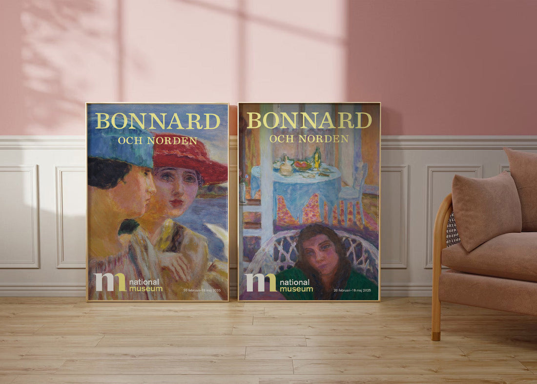 två affischer med målningar av Bonnard 