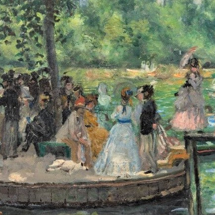 Målningen la grenoullere av auguste renoir från nationalmuseum