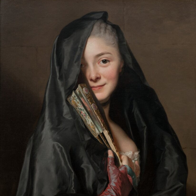 Målningen Damen med slöjan, av konstnären Alexander Roslin från Nationalmuseum