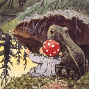 Kubpussel med Elsa Beskows Tomtebobarnen från Nationalmuseum