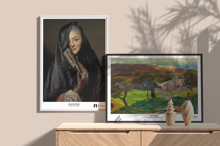 två affischer med kända motiv från Nationalmuseum