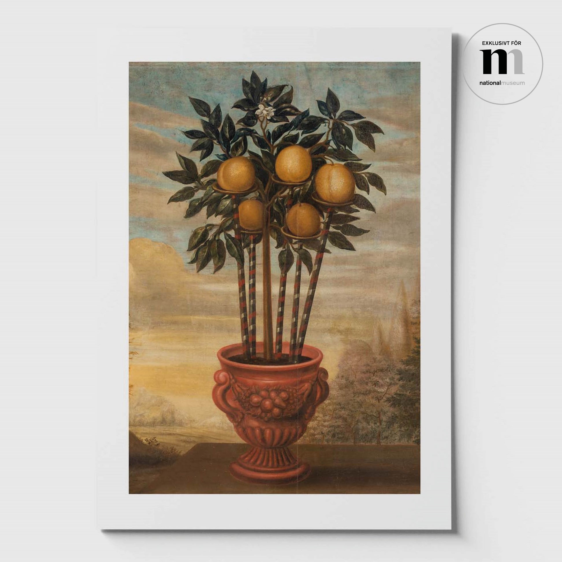 Liten poster med Apelsiner från Nationalmuseums samlingar