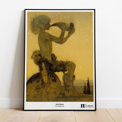 Poster med motiv av konstnären John Bauer från Nationalmuseum