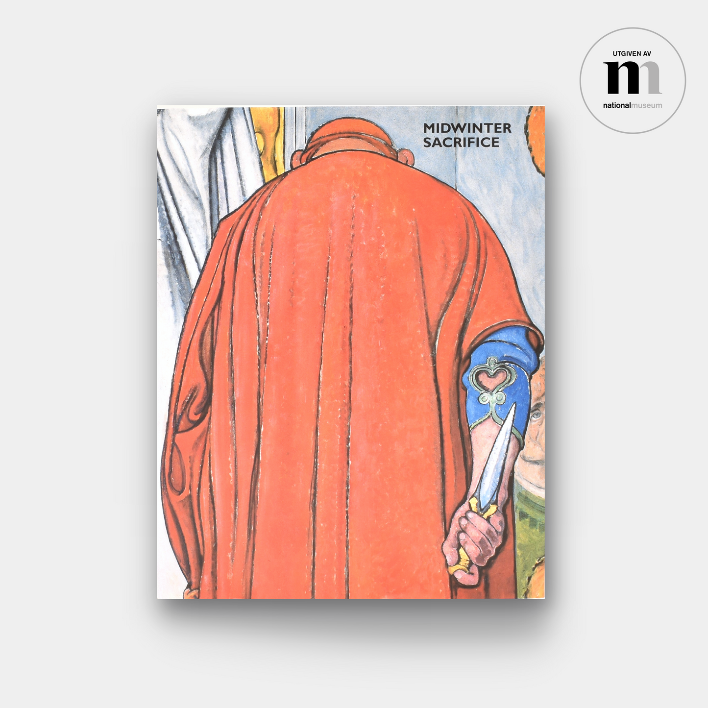 omslag till konstbok om målningen midvinterblot utgiven av Nationalmuseum
