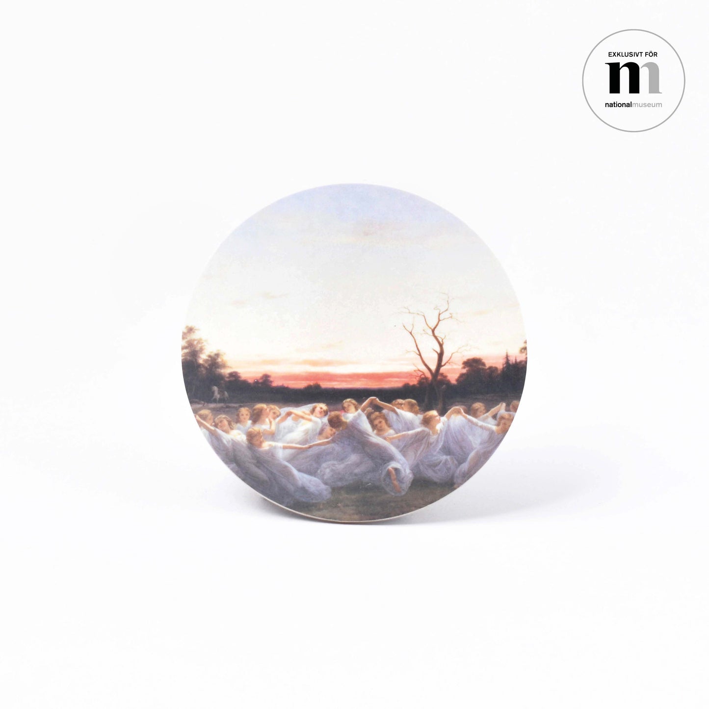 glasunderlägg med älvor från Nationalmuseum