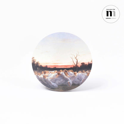 glasunderlägg med älvor från Nationalmuseum