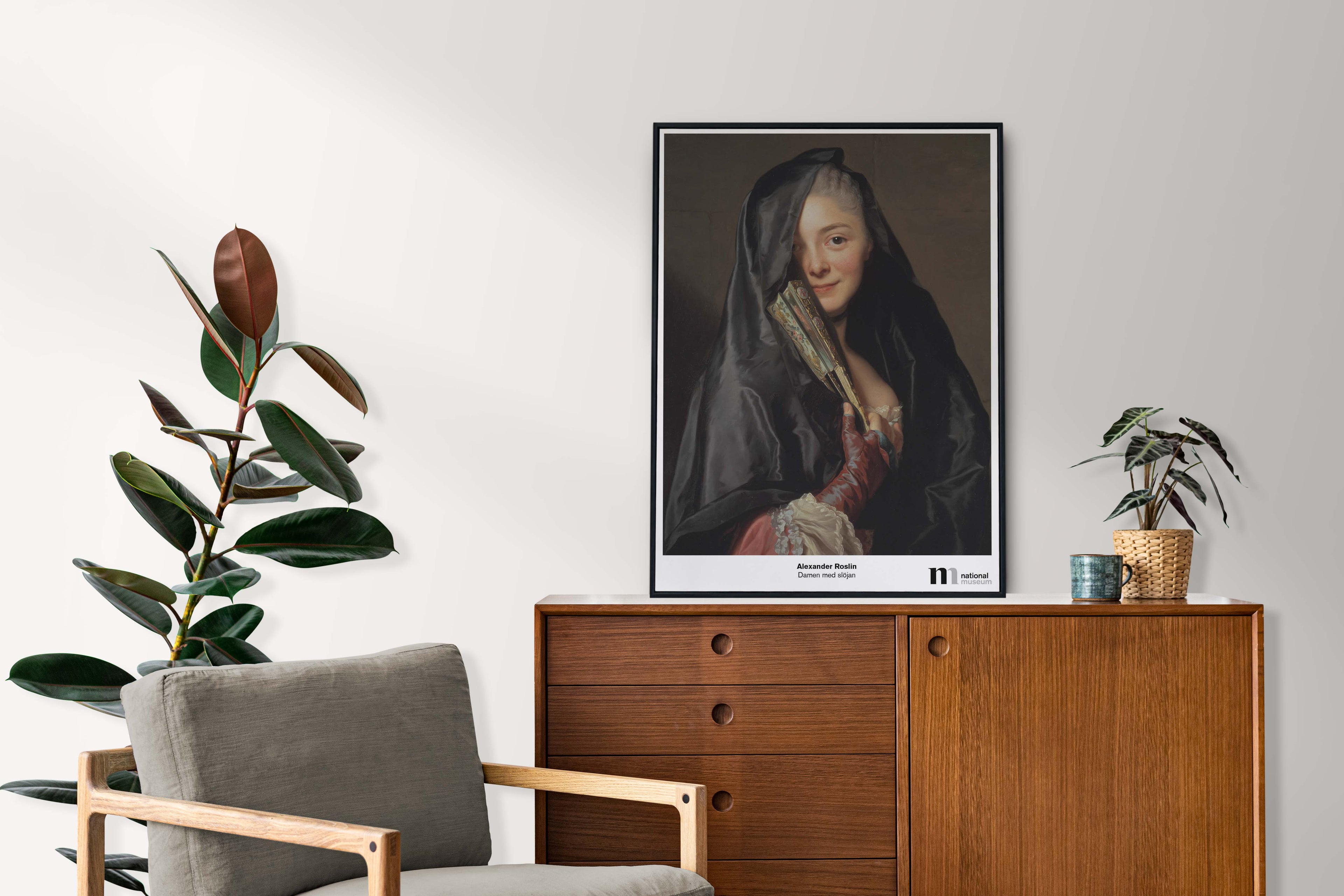poster med damen med slöjan från nationalmuseum