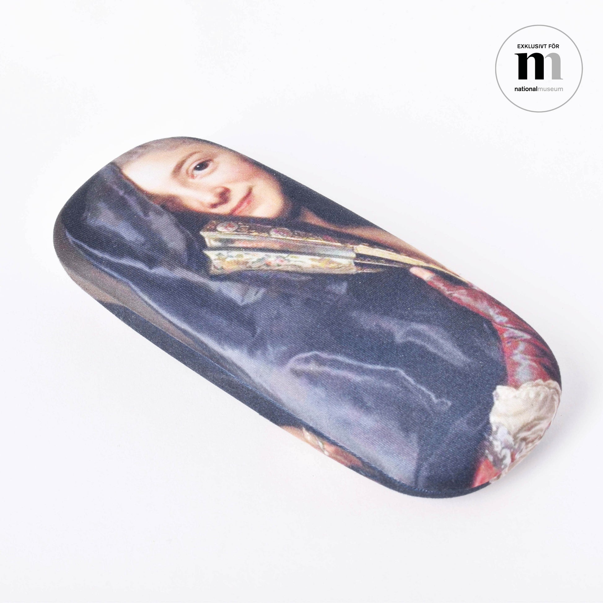 Tygklätt glasögonfodral med motiv av Alexander Roslins Damen med slöjan