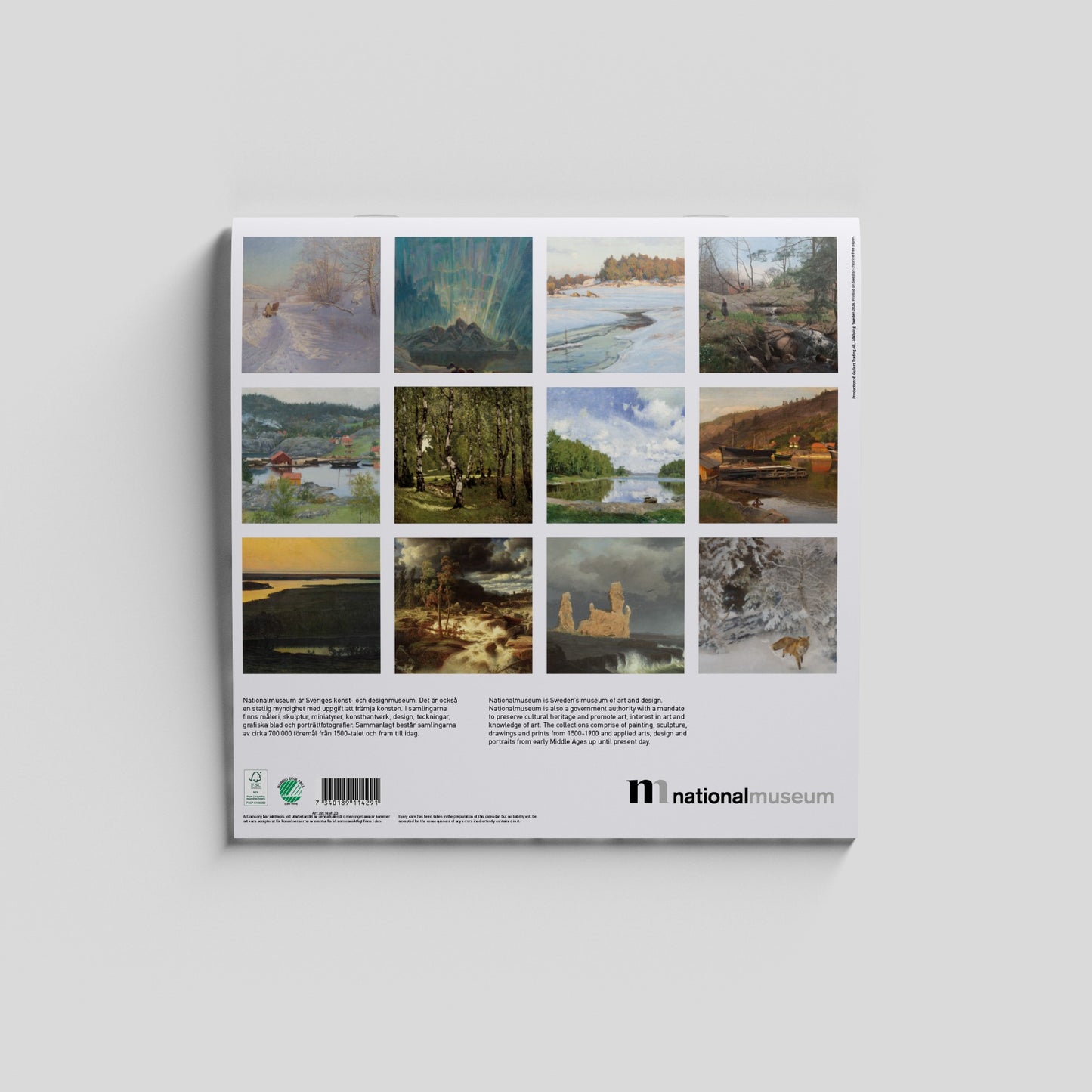 Väggkalender 2025 | Nordiska landskap