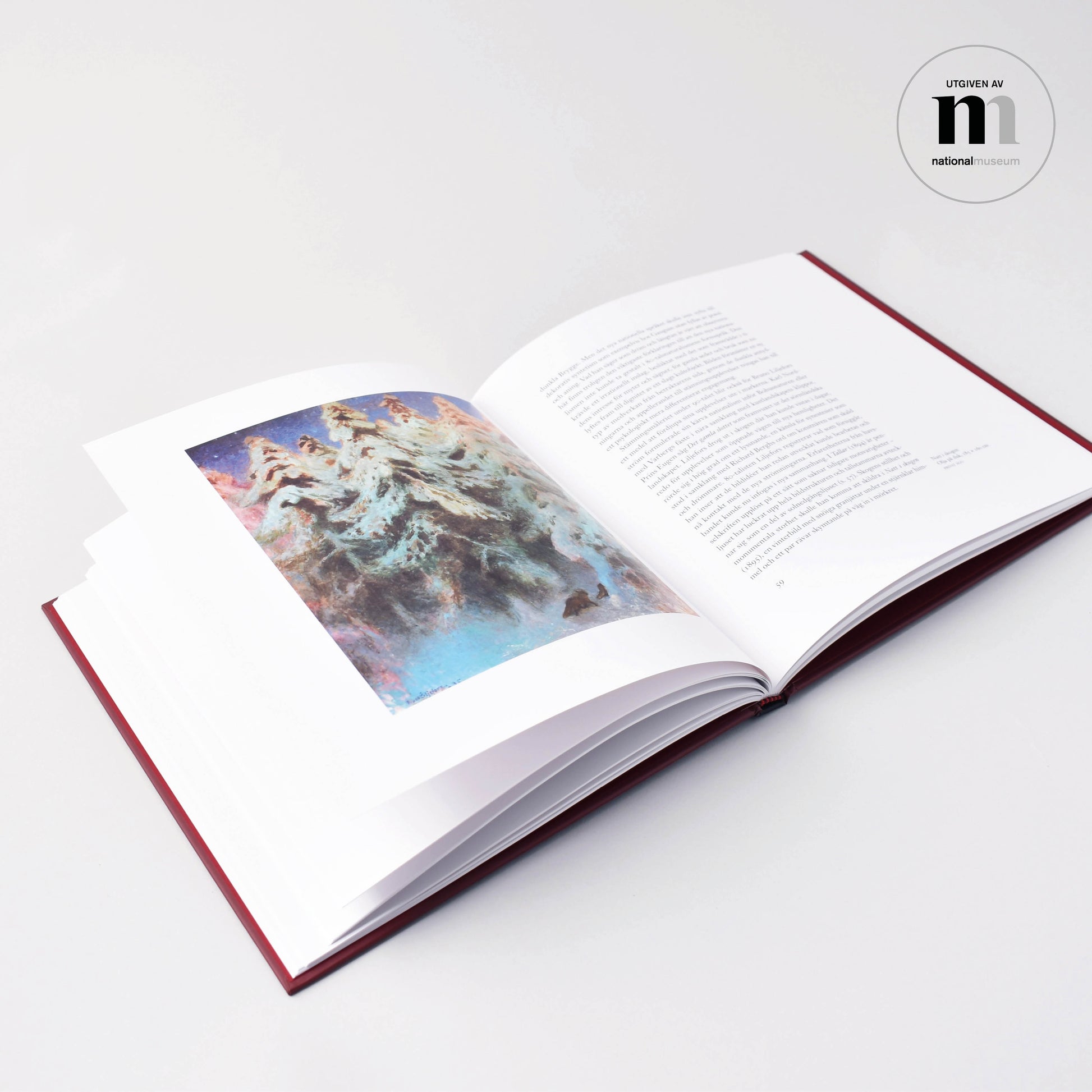 Insida i konstbok om Liljefors från Nationalmuseum