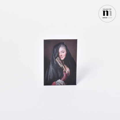 MAgnet för kylskåp med damen i slöjan från NAtionalmuseum