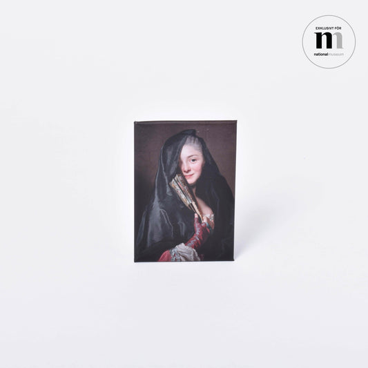 MAgnet för kylskåp med damen i slöjan från NAtionalmuseum