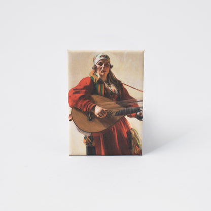 kylskåpsmagnet med Anders zorns målning Hemlandstoner från Nationalmuseum