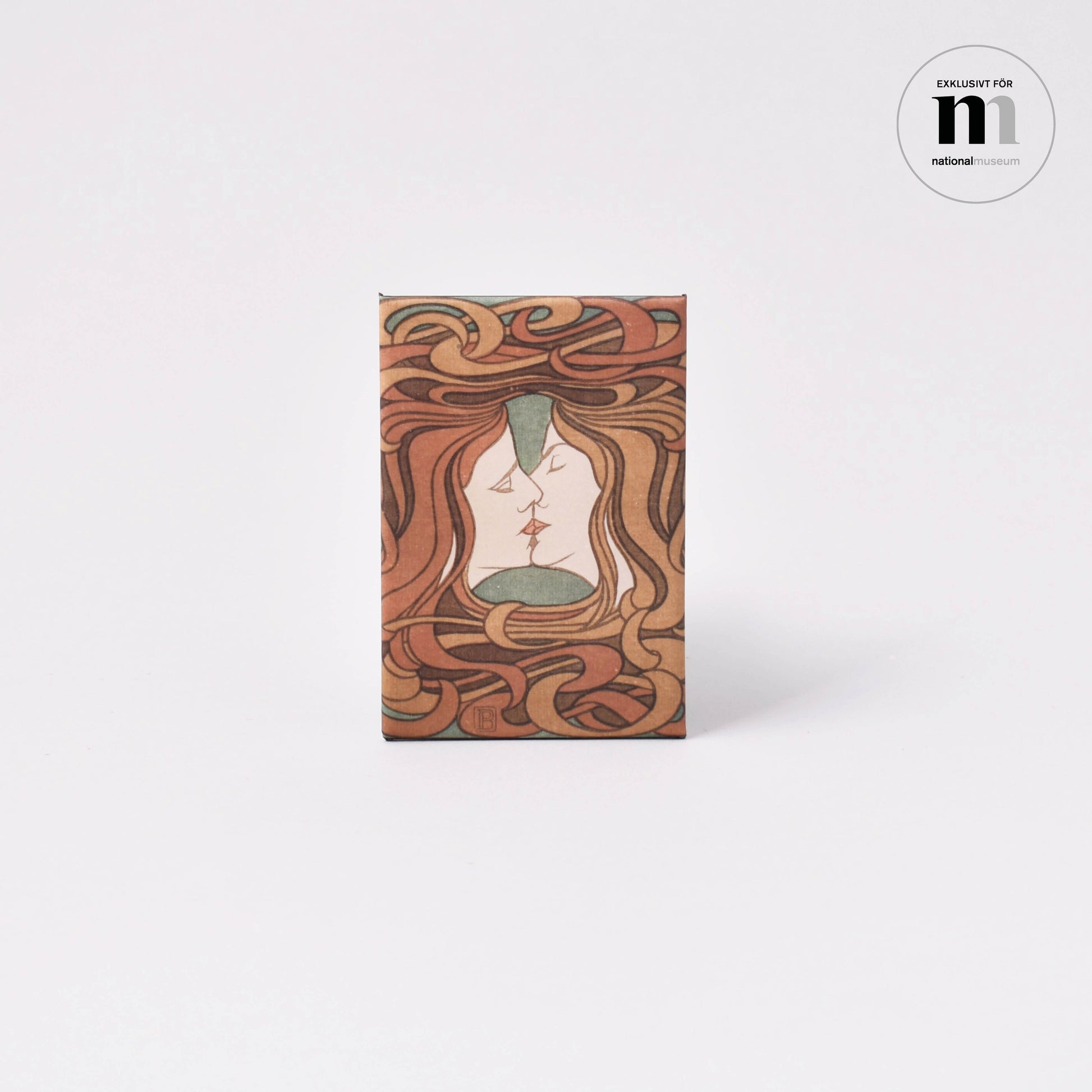 kylskåpsmagnet med målningen kyssen från Nationalmuseum