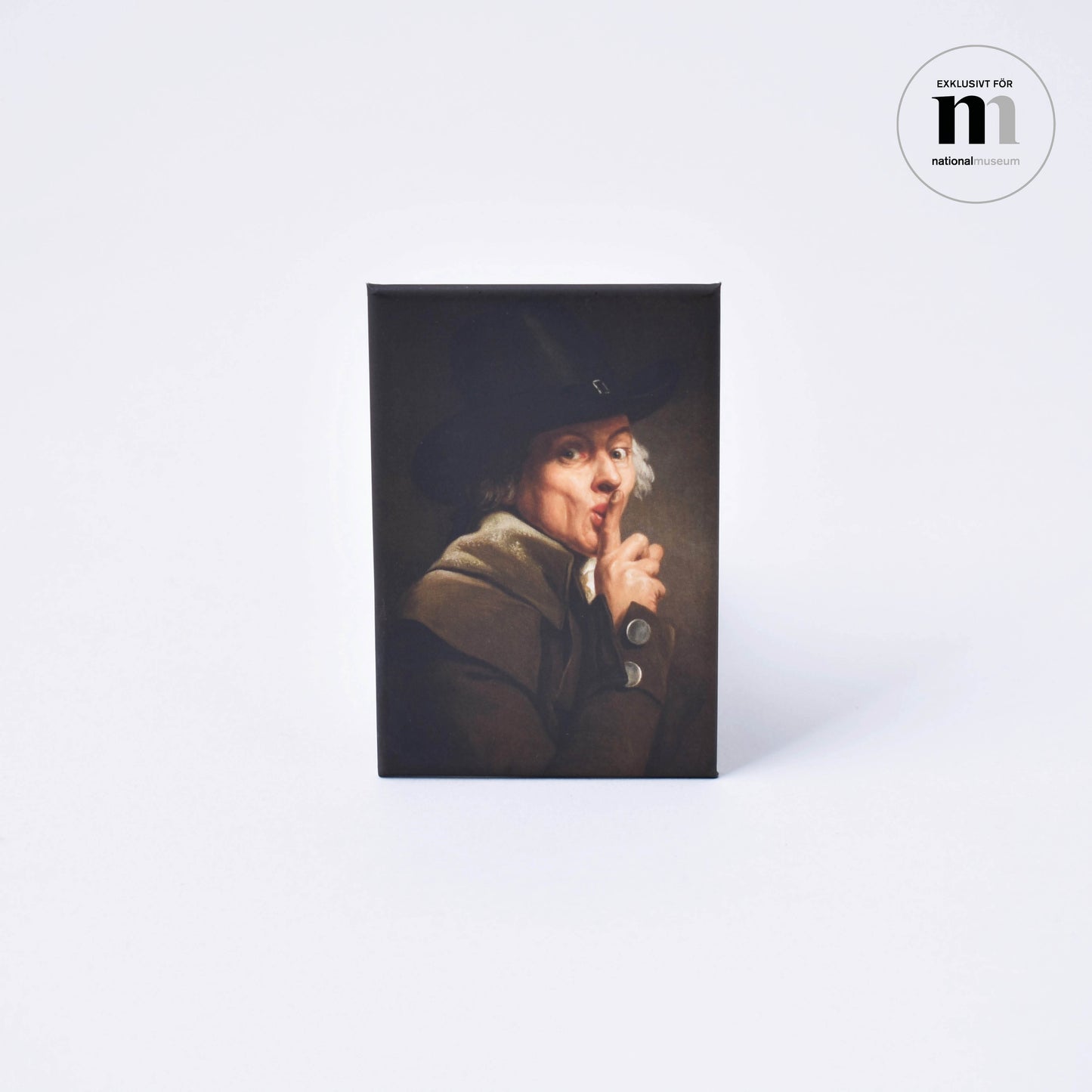 megnet för kylskåp med det roliga porträttet le silance från Nationalmuseum