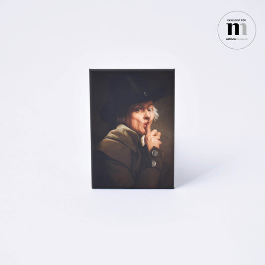 megnet för kylskåp med det roliga porträttet le silance från Nationalmuseum