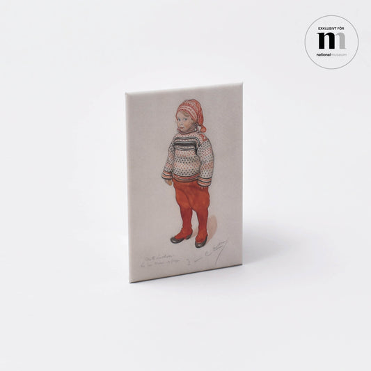 rektangulär kylskåpsmagnet med Matts Larsson av Carl Larsson