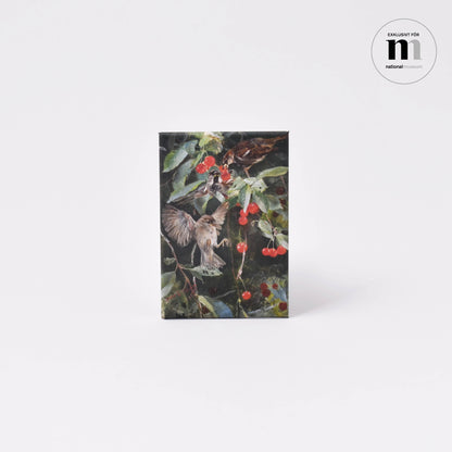 kylskåpsmagnet med målning av Bruno Liljefors från Nationalmuseum