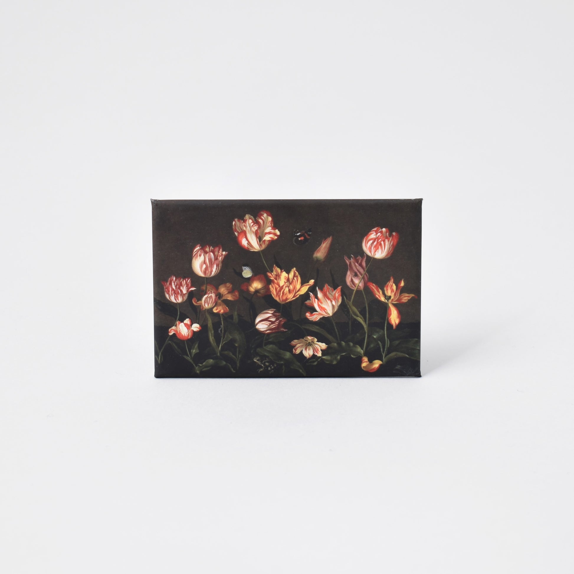 rektangulär kylskåpsmagnet med tulpaner från Nationalmuseum