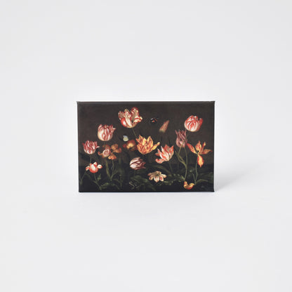 rektangulär kylskåpsmagnet med tulpaner från Nationalmuseum