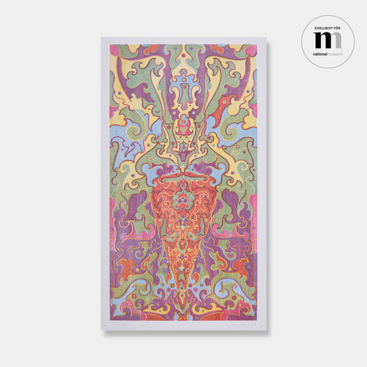Litografi i psykadeliska färger exklusivt för Nationalmuseum