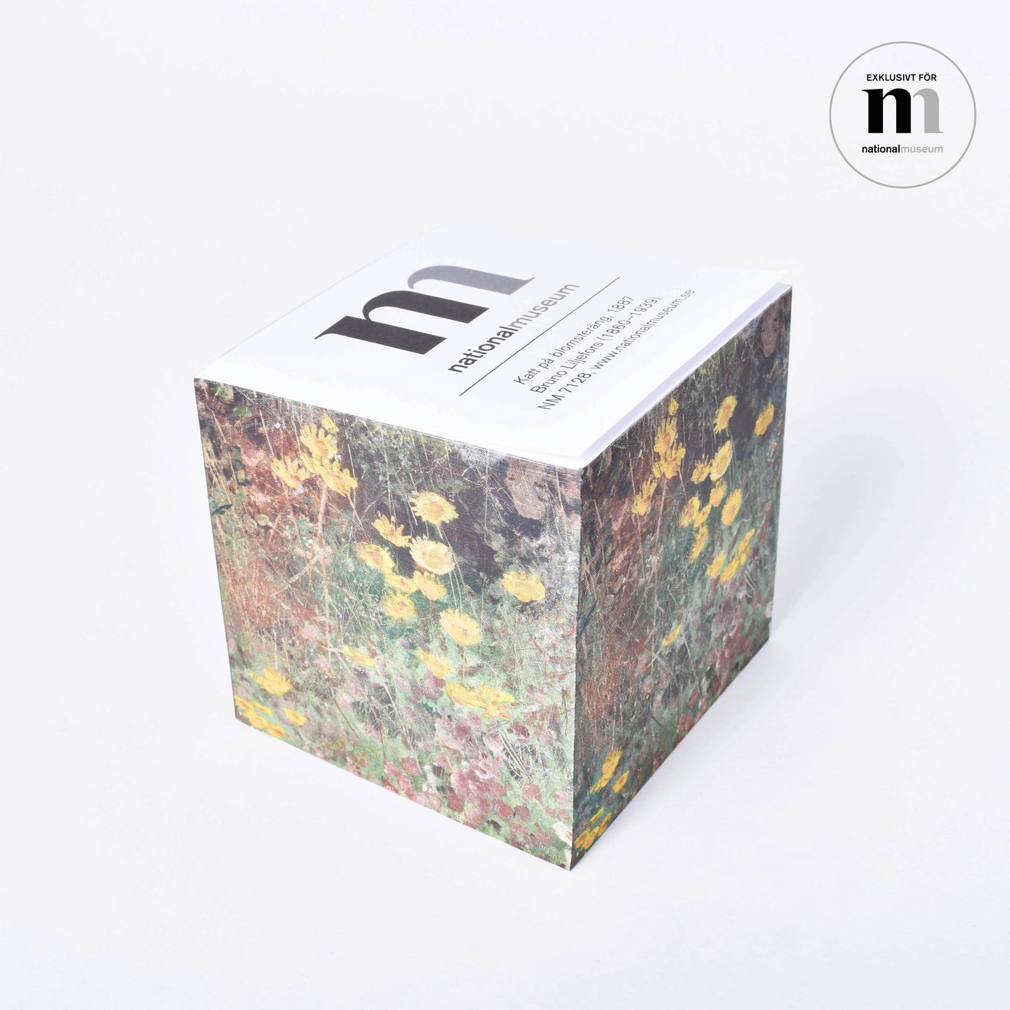 Notisblock med Bruno Liljefors motiv från Nationalmuseum