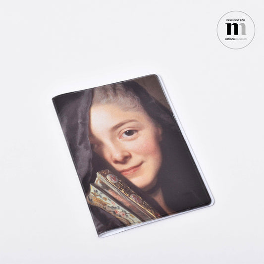 Plånka kortfodral med motiv av Alexander Roslins Damen med slöjan från Nationalmuseum