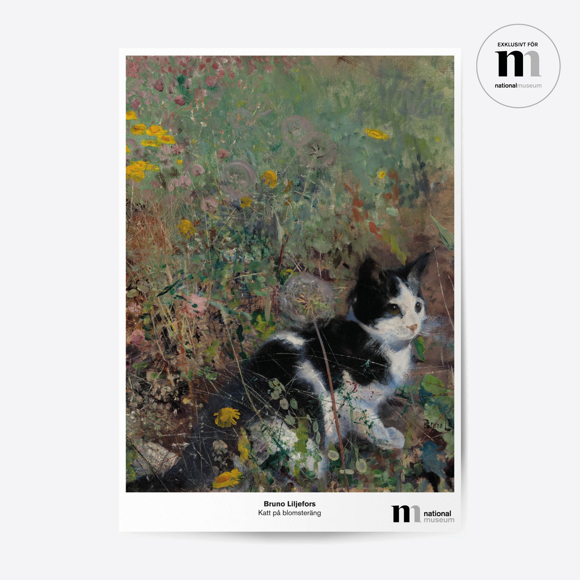 affisch med Bruno Liljefors målning från Nationalmuseum
