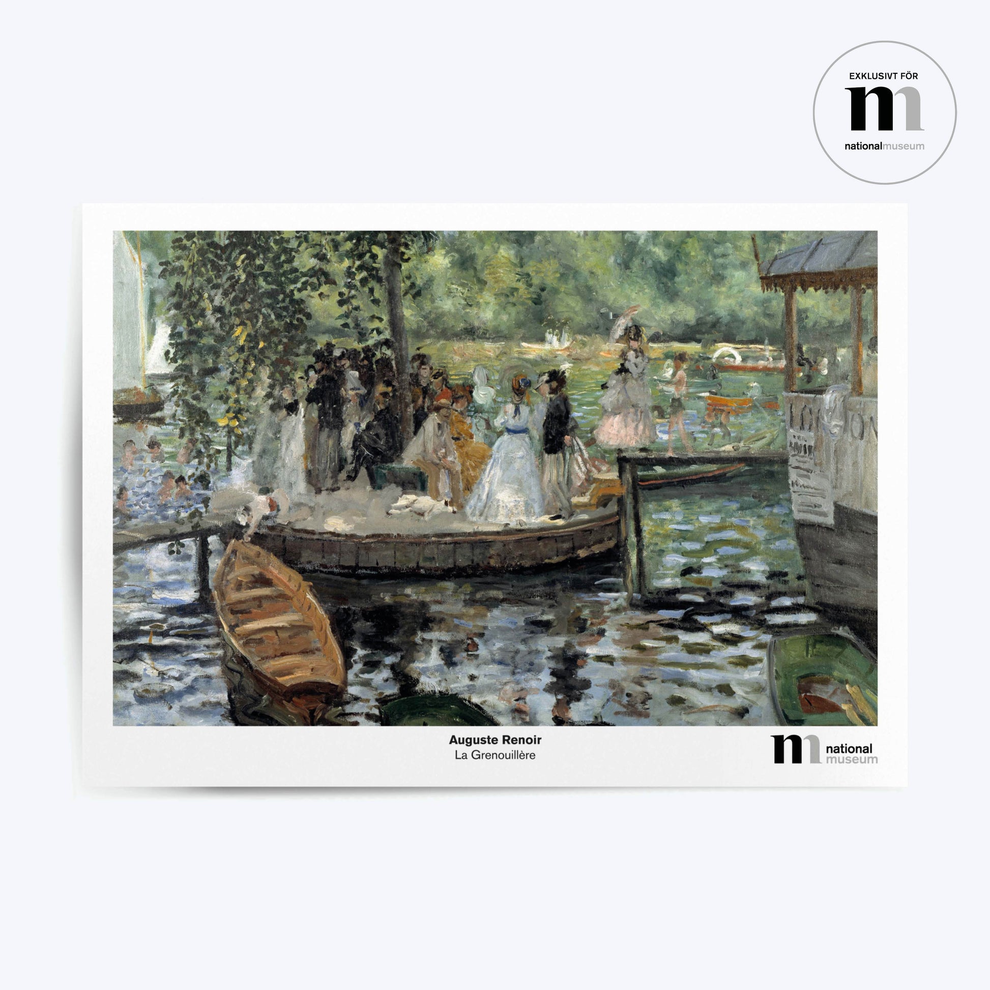 liggande affisch med målning av Renoir från Nationalmuseum