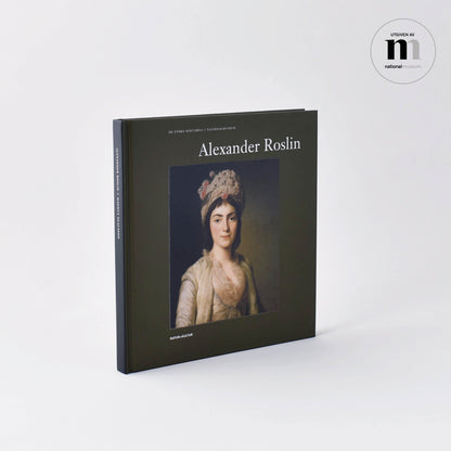Konstbok med grönt omslag om Alexander Roslin utgiven av Nationalmuseum