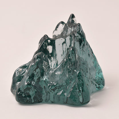 Ljuslykta i cirkulärt glas från Kosta boda