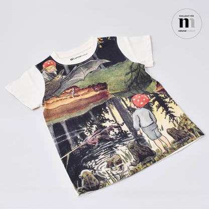 T-shirt för barn med motiv från Elsa Beskows Tomtebobarnen exklusiv för Nationalmuseum shop