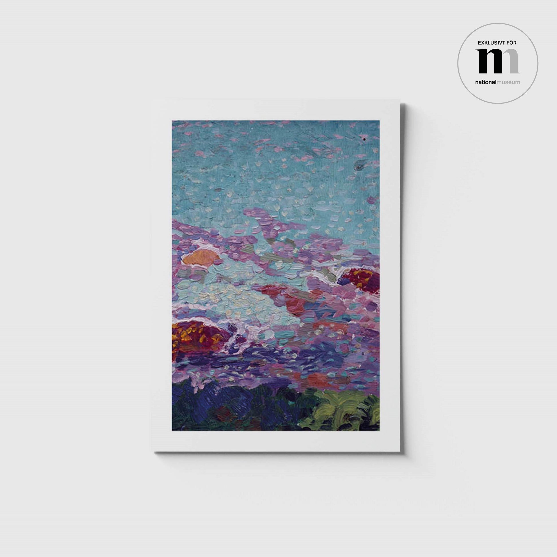 vykort i A5 med målningen Havsstrand från Nationalmuseum