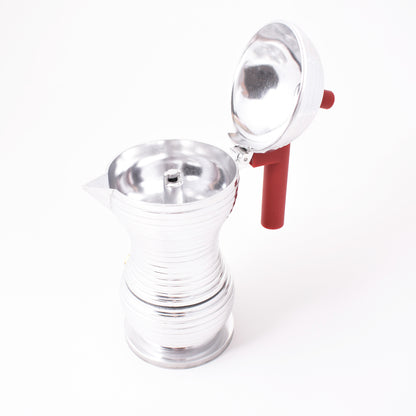 Insida av espressobryggaren Pulcina från Alessi