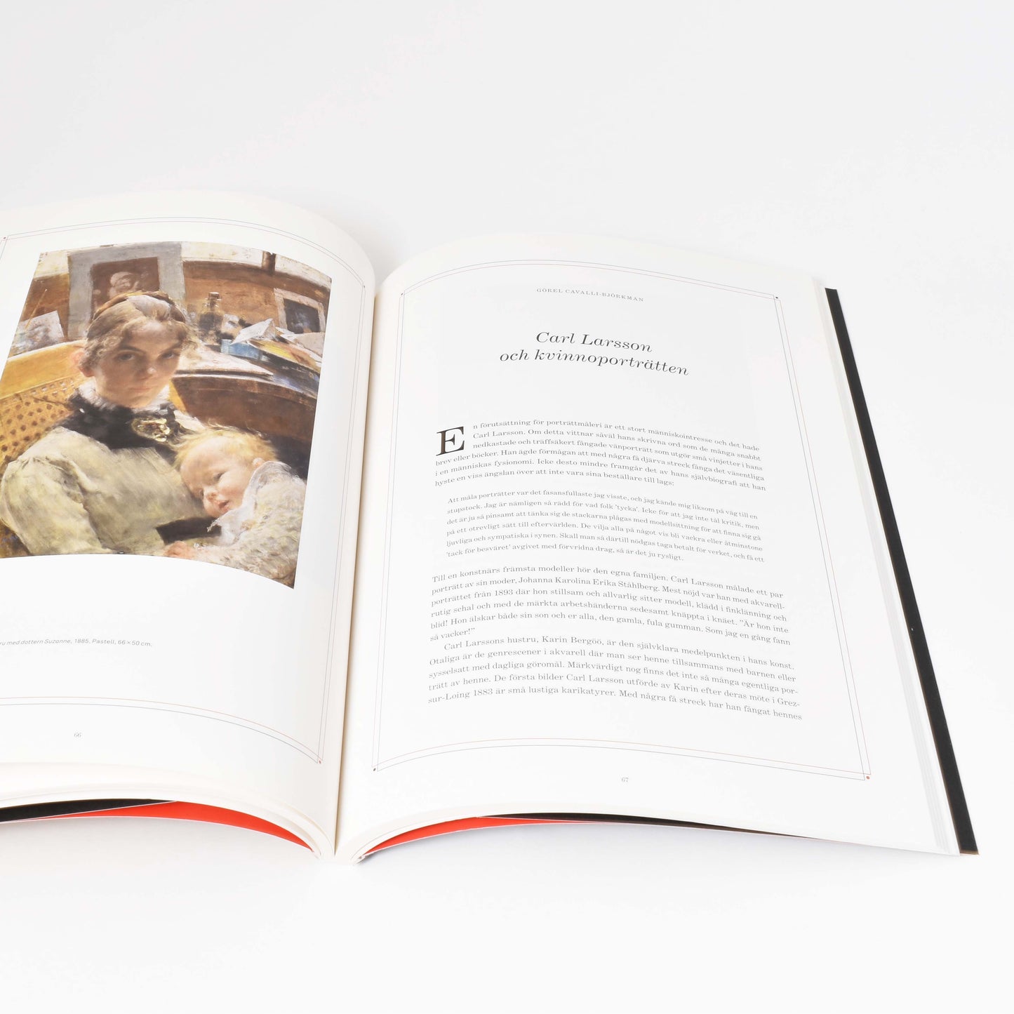 Carl Larssons porträtt "ateljéidyll" från boken carl larsson, vänner och ovänner