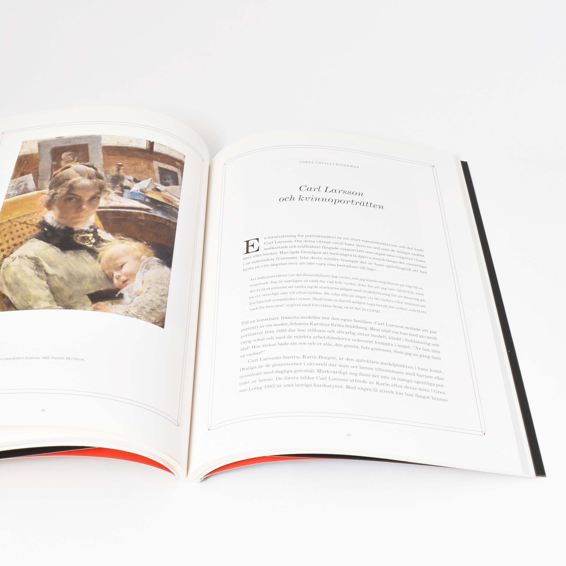 Carl Larssons porträtt "ateljéidyll" från boken carl larsson, vänner och ovänner