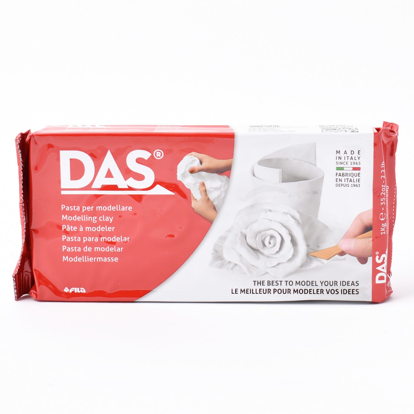 Lufttorkande lera | Vit