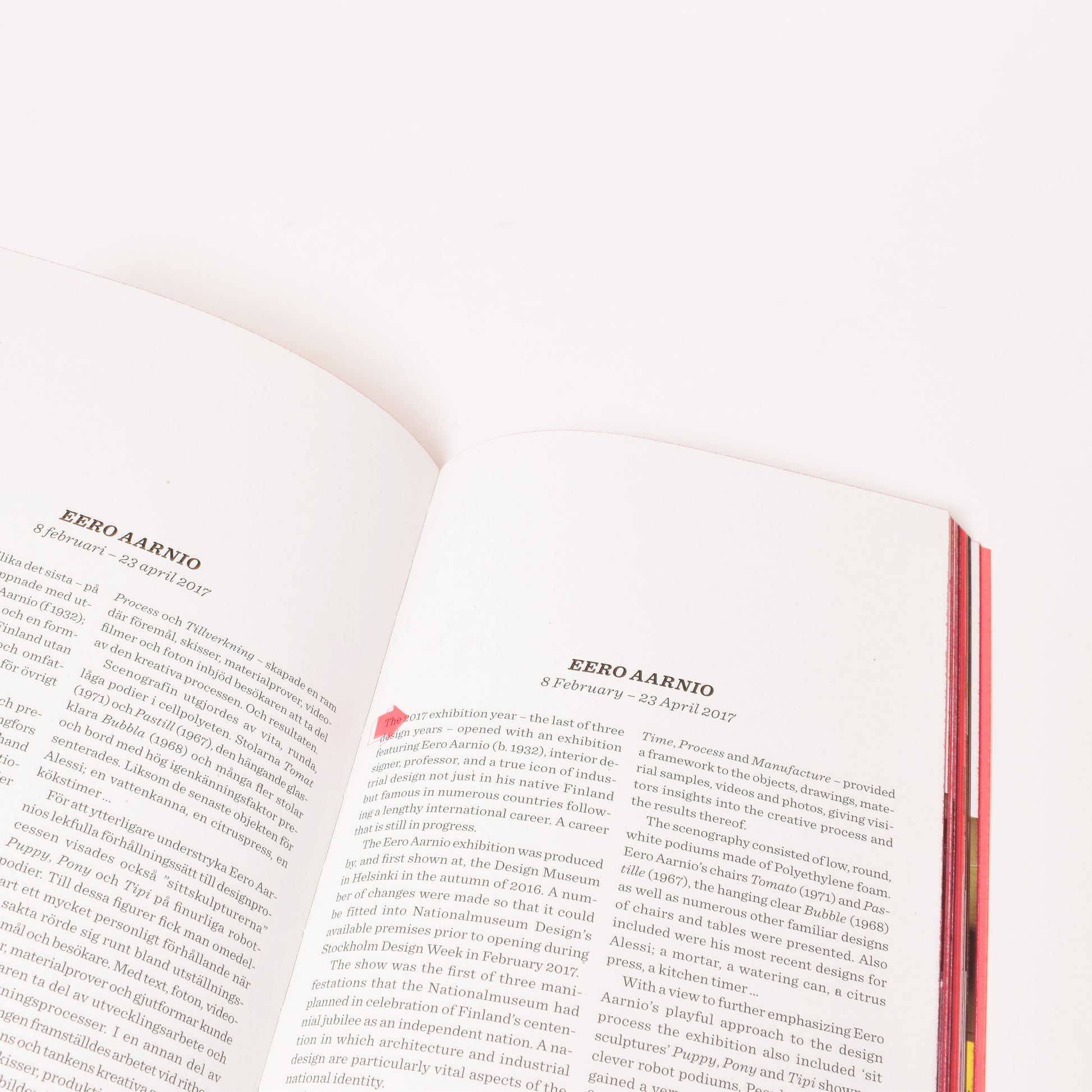 insida i årsboken nationalmuseum design med artikel om eero aarnio