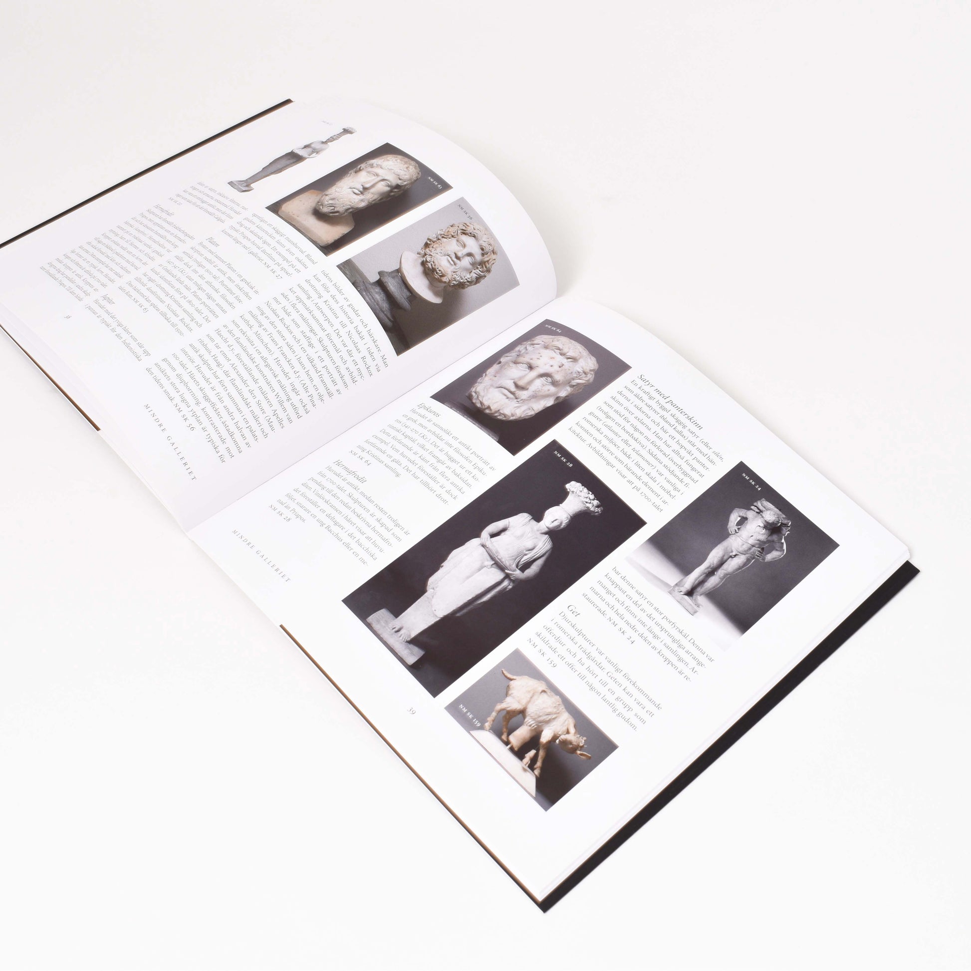 Insida till boken Gustav III antikmuseum med bilder från samlingen