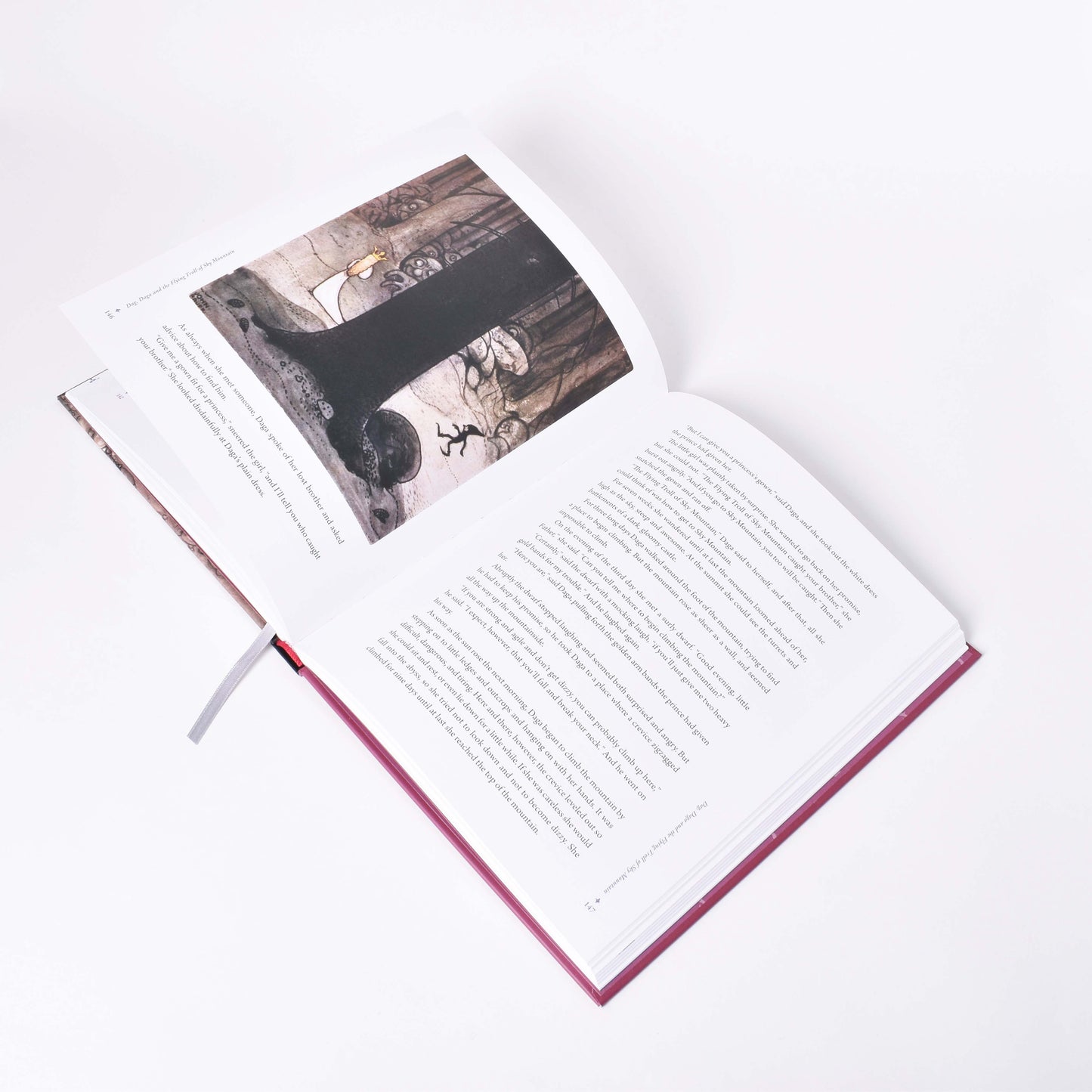 john bauer-tomtar och troll-bok-engelska-uppslag