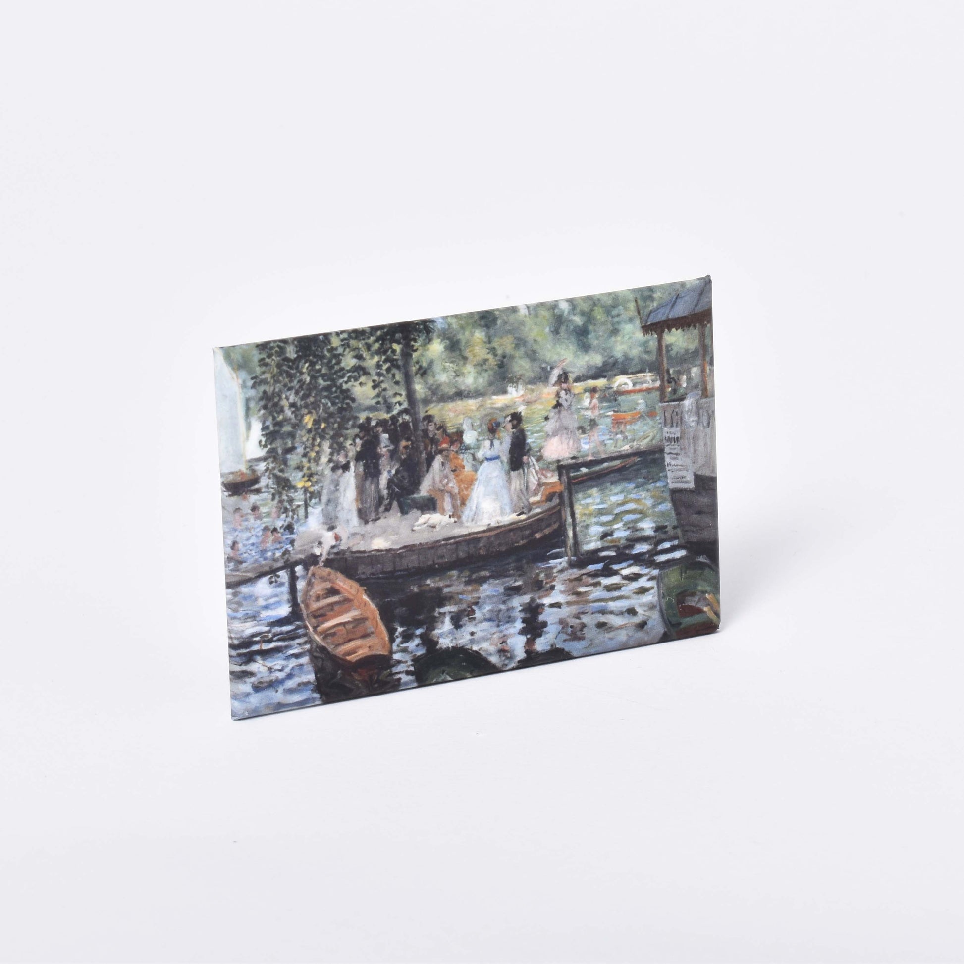 rektangulär magnet med den impressionistiska målningen la grenouillere