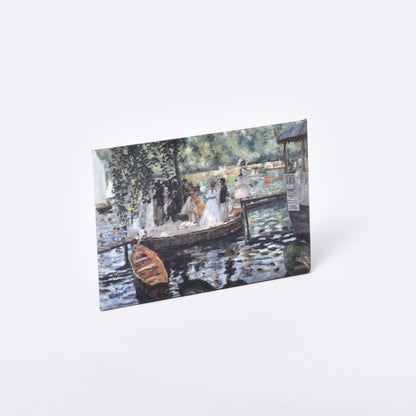 rektangulär magnet med den impressionistiska målningen la grenouillere