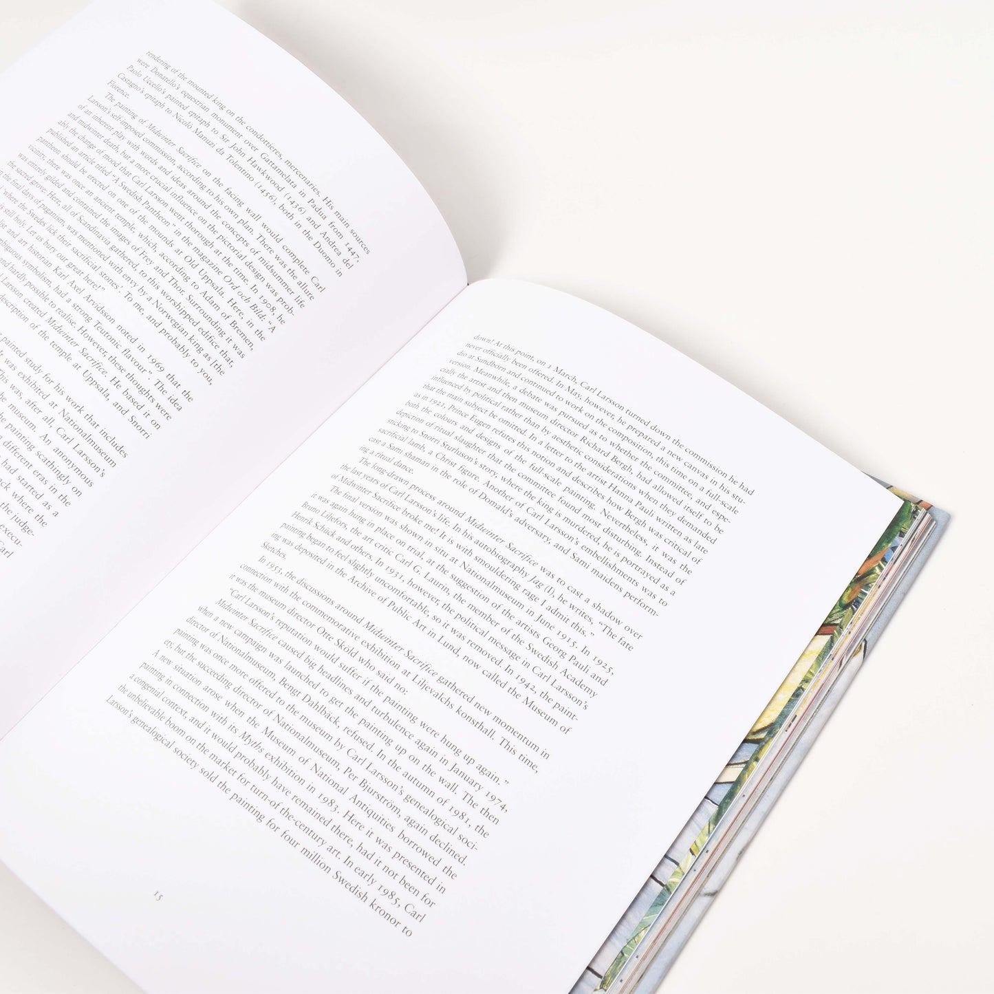 Uppslag ur boken Midvinterblot från Nationalmuseum