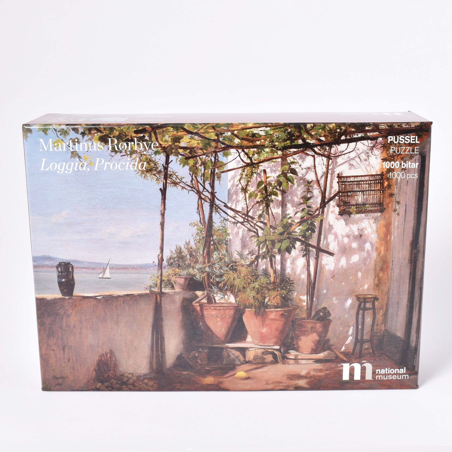 Pussel med motiv av Martinus Rørbyes vackra målning Loggia, Procida
