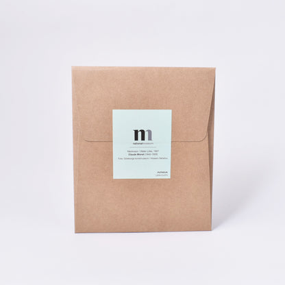 förpackning till putsduk med målning av Claude Monet från NAtionalmuseum